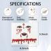 3D Red Glitter Halloween Face Stickers - Temporary Diamond Art for Kids & Adults | Perfect for Halloween Parties - Buy Online on GoSupps.com