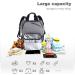Hap Tim Baby Wrap Backpack Diaper Bag | Multifunctional Designer Bag | Large Capacity Waterproof & Isolated Pockets | Travel Backpack for Parents (EU-7340-G) - Gray - Buy Online on GoSupps.com