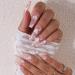 Xerling 24Pcs Cloudy Design Long Coffin False Nails - Colorful Press-On Tips for Women & Girls - Full Cover Fake Nails (Pattern H - Buy Online on GoSupps.com