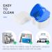 Annhua Denture Boxes with Flushable Basket Dental Retainer Case Denture Storage Container for Soaking and Cleaning Dentures Home & Travel Use(Blue) - Buy Online on GoSupps.com
