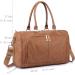 Miss Lulu 4PC Baby Diaper Bag Set - Big Waterproof Hospital Wrap & Insulated Changing Pad - Brown - Buy Online on GoSupps.com