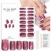 Semi Cured Gel Nails - 16PCS Stickers Nail Wraps Soft Self-Adhesive - Gel Nail Stickers Semi Cured Gel Nail Wraps - Glossy & Long Lasting Gel Nail Stickers Need UV Light (Glitter Purple) - Buy Online on GoSupps.com