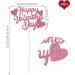 36Pcs Happy Valentine's Day Cupcake Toppers Pink Glitter Heart Valentine's Day Cupcake Picks Valentine's Day Theme Birthday Cake Decorations Party Supplies - Buy Online on GoSupps.com
