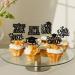 JKQ 32 Pieces 8th Grade Grad Cupcake Toppers Black Glittery Eighth Grade Graduation Cupcake Decorations Class of 2024 Peace out 8th Grade Cupcake Picks for Middle School Grad Party Cupcake Decorations - Buy Online on GoSupps.com