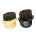 Fomiyes 4 pieces men's beard clean smooth brush travel beard brush barber beard brush shaving brush pocket brush made of plastic betting brushes ABS wild boar smooth hair man 6x5x5cmx2pcs black beigex2st