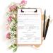 Bridal Makeup Service Contract | 50 Pack | Makeup Artist Supplies | 8.5 x 11 A1 Forms | White & Pink Bridal Contract - Buy Online on GoSupps.com