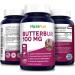 NusaPure Butterbur Extract 100mg | 200 Veggie Capsules | Non-GMO, Vegetarian & Gluten-Free - Buy Online on GoSupps.com