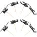 Ercadio 24 Pack Helicopter Cupcake Toppers Black Glitter Aircraft Cupcake Picks Plane Cupcake Toppers for Airplane Theme Party Birthday Baby Shower Cake Decor Supplies C-black 2 - Buy Online on GoSupps.com