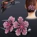 5 PCS Double Flower Rhinestone Hair Clips - Elegant Hair Accessories for Women - Crystal Thick Hairpins (Large) - Flower Color Options Available - Buy Online on GoSupps.com