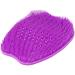Simuer Foot Scrubber Cleaner Massager Silicone Mat Bath Ma Exoliating Dead Skin Non -Slip With Suction Cups Massage Mat Improves Foot Circulation & Reduce Pain - Purple