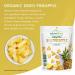 Nature's Intent Organic Dried Pineapple - 4 Pack x 3.5 oz - Healthy Vegan Snack - USDA Organic, Non-GMO, Gluten-Free - Buy Online on GoSupps.com