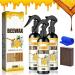 Beeswax Spray Furniture Polish Spray Natural Micro-Molecularized Beeswax Spray The Original Beeswax Spray Beeswax for Wood Floors Beeswax Pellets Wood Polish (3 Bottles)