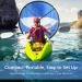 VGEBY 108cm Kayak Boat Wind Sail - Foldable Canoe Downwind Paddle with Storage Bag & Transparent Window - Sailboat Accessories Kit - Buy Online on GoSupps.com