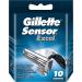 Gillette Sensor Excel Shaving Cartridges for Men Quantity - Pack Of 10