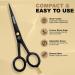 5 Professional Beard And Mustache Scissors with 1 Beard Comb 1 Mustache Comb and Travel Pouch - Prefect Beard Trimming Scissors for All Facial Hair Scissors - Grooming Scissors - Buy Online on GoSupps.com