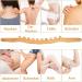Wood Gua Sha Massage Stick - Maderotherapy Lymphatic Drainage Tool for Full Body Relaxation & Cellulite Relief - Buy Online on GoSupps.com