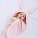 TBEZY Baby Hooded Towel | Ultra Soft Thick Cotton Bath Towel for Newborn (Bunny) Rabbit Design - Buy Online on GoSupps.com
