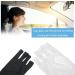 U V Gloves 1 Pair Nail Art Skin Care Fingerless Gloves Protect Hands from Outdoor Sun U V Light Harm(Black) - Buy Online on GoSupps.com
