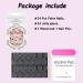 Square Press On Nails: Short & Medium French Acrylic Full Cover False Nails for Women and Girls - Set of 21 - Buy Online on GoSupps.com