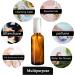 Senten 20-Pack Brown Spray Bottles | 30ml & 50ml Refillable Travel Atomizers for Essential Oils Perfume & Liquid | Perfect for International Shipping - Buy Online on GoSupps.com