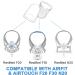 Magnetic Headgear Clips for Air-Fit & Air-Touch Masks - 2 Pairs | Strong & Durable Replacement Clips for F20, F30, N20 - Buy Online on GoSupps.com