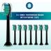 Derffin Replacement Toothbrush Heads 8 Pack Standard Brush Heads Compatible with Philips Sonicare Electric Toothbrushes Fit The Models of HX3/HX6/HX9/HX8/HX7 Series (Black) B8 Black - Buy Online on GoSupps.com
