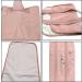 Yolispa 2 Pack Castor Oil Pack Wraps for Liver Detox - Reusable Anti-Oil Leak Waist & Neck Wraps - Rose - Buy Online on GoSupps.com