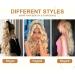 YEESHEDO Ash Blonde Long Wavy Ponytail Hair Extension 26 Inches - Clip In Drawstring Synthetic Curly Hairpiece for Women - Buy Online on GoSupps.com
