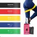 JTW Exercise Bands Resistance for Women and Men Resistance Band for Working Out Physical Therapy Bands Set of 5 It is Mainly Used for Working Out Legs and Buttocks