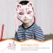 Runrotoo Children's Costumes | Sleek Animal Masks & Japanese Half Face Fox Cosplay for Parties | Perfect for Kids & Pets - Buy Online on GoSupps.com