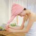 Super Absorbent Microfiber Towel for Women - Fast Drying Hair Turban for Curly Long & Thick Hair (Light Pink) - 25.4 x 66 cm - Buy Online on GoSupps.com