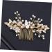FRCOLOR Bridal Headwear Comb for bride bridal hair comb rhinestone bride wedding hair comb pearl floral pearl hair comb Rhinestone Comb manual Wedding Crystal Headpiece - Buy Online on GoSupps.com