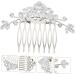 Housoutil Bangs Comb Bangs Hair Clip Pearl Wedding Hairpieces Leaf Wedding Hairpin Hair Combs for Wedding Hair Barrettes for Women Flower Side Comb Bride Accessories Rhinestone Rhinestones - Buy Online on GoSupps.com
