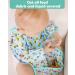 Lictin 3 Pcs Long Sleeve Baby Bibs | Waterproof & Adjustable Closure | Baby Smock for Toddlers 6-24 Months - Pale Green - Buy Online on GoSupps.com