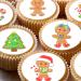 24 edible PRE CUT Christmas Gingerbread kids childrens party decoration cupcake toppers on wafer rice paper