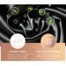 Mikimini Black Shower Hoods 2-Pack | Double-Layer Waterproof Bathing Hair Cap | Soft & Comfortable PEVA | Cute Stretchy Medium Size Black & Orange - Buy Online on GoSupps.com