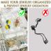 LingLingo Travel Jewelry Organizer Case - Transparent Storage Book for Earrings, Necklaces, Bracelets, Rings - Includes 80 Small Bags - Black - Buy Online on GoSupps.com
