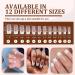 French Tip False Nails 24PCS | Medium Square Nude & White Fake Nails with Jelly Glue - Press on Nails for Women & Girls - Buy Online on GoSupps.com