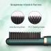 DESIPESI Ionic Hair Straightener Brush - 20-Second Quick Heating, 5 Heat Levels, Frizz-Free Silky Hair - Anti-Scald & Auto-Off Safe - Dry/Wet Straightening Brush (Black) - Buy Online on GoSupps.com