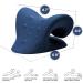 FSA HSA Eligible Neck and Shoulder Relaxer with Posture Corrector Back Brace - Cervical Traction Device for Spine Alignment - Upper Back Support - Dark Blue - Buy Online on GoSupps.com