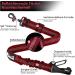 Eyin 3-in-1 Dog Seat Belt - Reflective Elastic Nylon Compatible with All Breeds & Car Seats 90cm Red - Safe Travel Solution - Buy Online on GoSupps.com