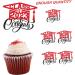 HAKIDZEL 5pcs 2023 Graduation Visa Insertion Decorative Cupcake Toppers Graduation Dessert Toppers Graduation Cap Grad Cupcake Topper Graduation Cake Decors Red Paper Cup Props Red 13x11.4cm - Buy Online on GoSupps.com