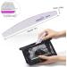 Canvalite 10 PCS Nail File Set - Professional Reusable Double Sided Emery Board (100/180 Grit) - Nail Styling Tools for Home and Salon - Half Moon Shape - 10 Count - Buy Online on GoSupps.com