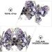 DOITOOL Hairpin Hair Jewels for Women Wedding Hair Clips for Brides Back Hair Barrette Retro Hair Barrette Keychain Comb Women Hair Accessories Back Hair Clip Miss Purple Spring Zinc Alloy - Buy Online on GoSupps.com