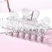 ZIBARBER 12 Pack Crystal Clear Hair Claw Clips for Women - Strong Hold Jaw Clips for Fine & Thick Hair - Hair Grip Accessories 2 Inch - Buy Online on GoSupps.com