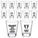 CHENGU 12 Pieces 2 oz Groomsmen Glasses Groom's Drinking Team Glasses Wedding Party Glasses Cups Groom's Drinking Team Captain Cups Wedding Party Drinking Cups for Wedding Party Supplies
