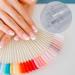 50 Pcs Clear Nail Art Tips with Number Stickers - Nail Swatches Display Sticks for Gel Polish Practice - Buy Online on GoSupps.com