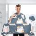 Waterproof Cartoon Cat Barber Cape - Funny Cheetah Haircut Bib for Men & Women | Unisex Hair Cutting Cape - Buy Online on GoSupps.com