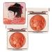 Embossed Smooth Powder Blush Palette For Cheeks Embossed Girl Blush for Cheeks Matte Face Powder Blush Palette Powder Blush Palette Face Matte Blush Palette Natural Makeup Radiant Finish (Orange 2 PCS)