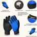 Dog Grooming Glove/Pet Brush Glove Hair Removal Mess-free Grooming with 260 TipsDog Cats Rabbits & Horses with Long/Short/Curly Hair (Blue Right Hand) - Buy Online on GoSupps.com